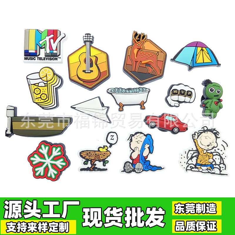 Crocs Shoe Charms PVC Shoe Buckle Decoration Accessories Crocs MVP Cartoon Paradise