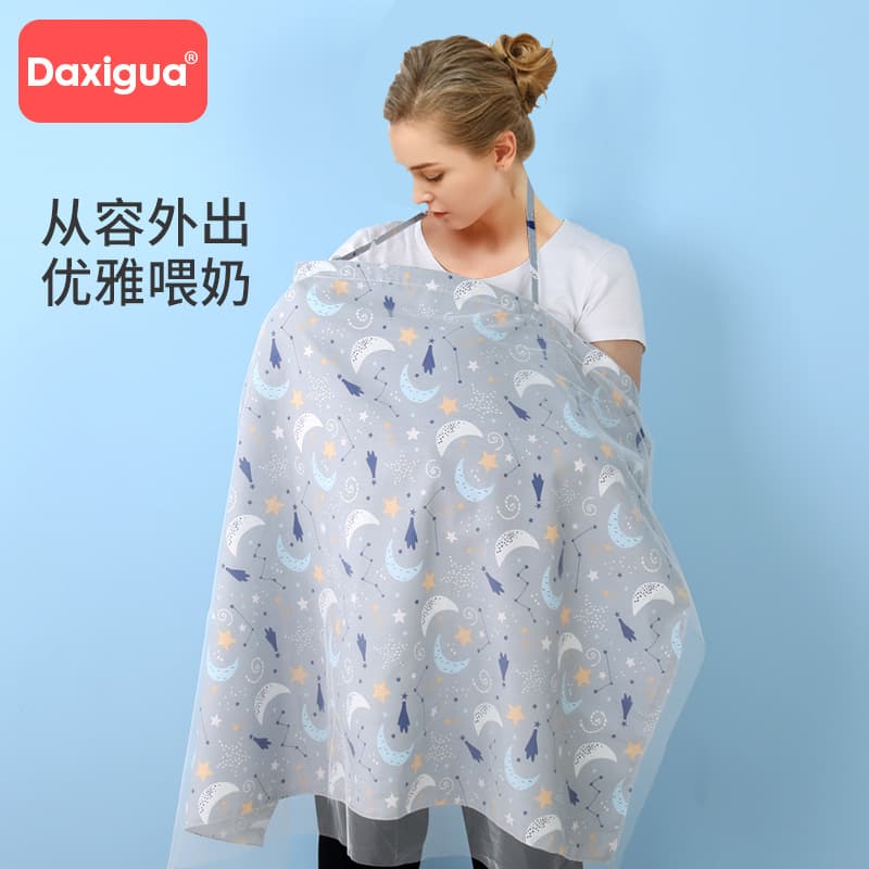 Cotton Nursing Cover Breastfeeding Scarf Shawl for Outings Spring Summer Autumn Wrap Cover-up Anti-exposure