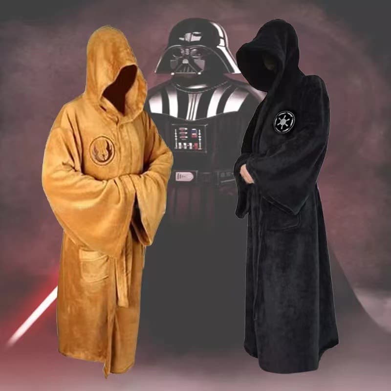 Autumn/Winter Men's Plus Size Extra Long Flannel Jedi Robe Amazon Self-Sold Star Wars Cosplay Galactic Empire