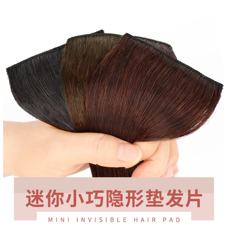Real Human Hair Topper 2-Clip Hair Piece for Crown and Back of Head, Hair Volume Booster, Hair Extension for Women