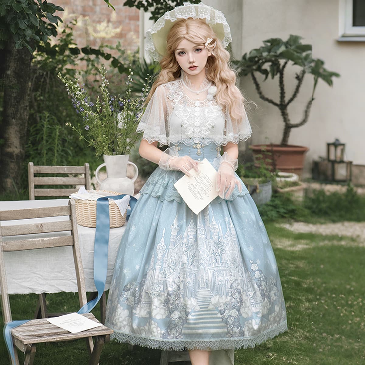 Original Design Snow Country Dream Lolita New Style Lolita Dress Elegant Sweet Dress Women 7321