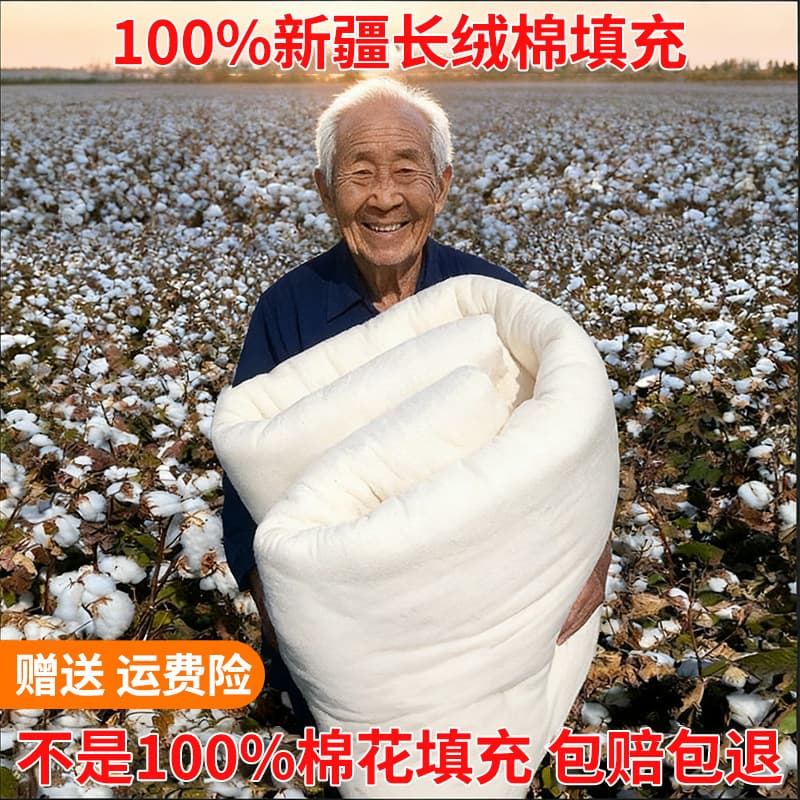 100% Xinjiang cotton quilt, winter quilt, pure cotton quilt, quilt core, soybean quilt, Class A spring and autumn quilt, winter quilt.