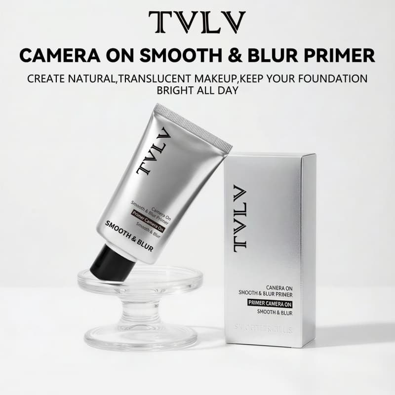 Cross-border Cosmetics TVLV Silky Smoothing Primer Hydrating Moisturizing Fine Fitting Not Easy to Cake Primer