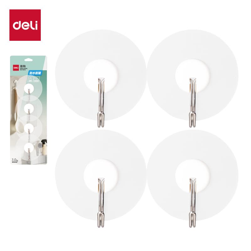 Deli 19354 hook coat hook kitchen no-drill bathroom towel hook