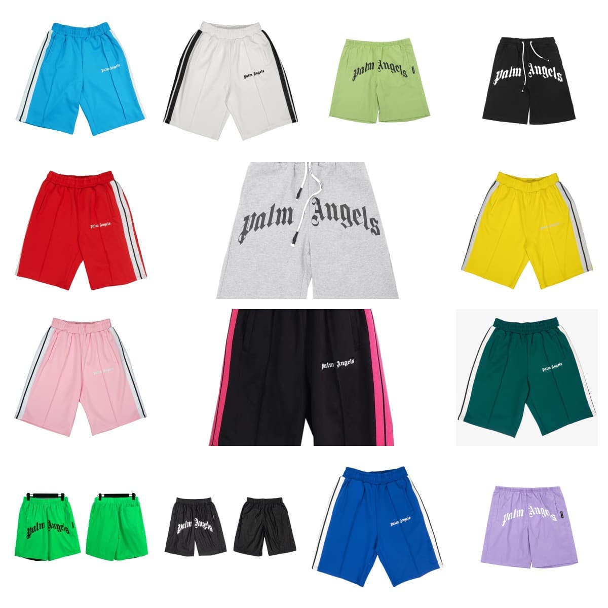 Long-term supply cotton stock angel shorts striped print youth purple thin summer sports slight stretch