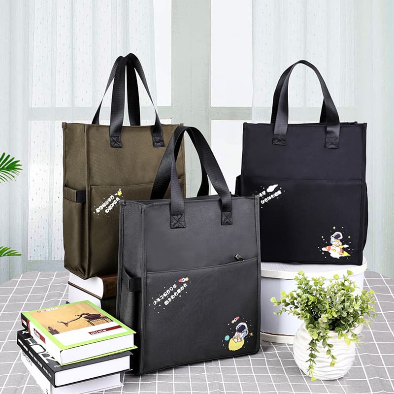 Yurunqi Student Tutoring Bag, A4 Handbag, Thickened Oxford Cloth, Middle and Primary School Student Tutoring Bag, Thickened and Wear-resistant