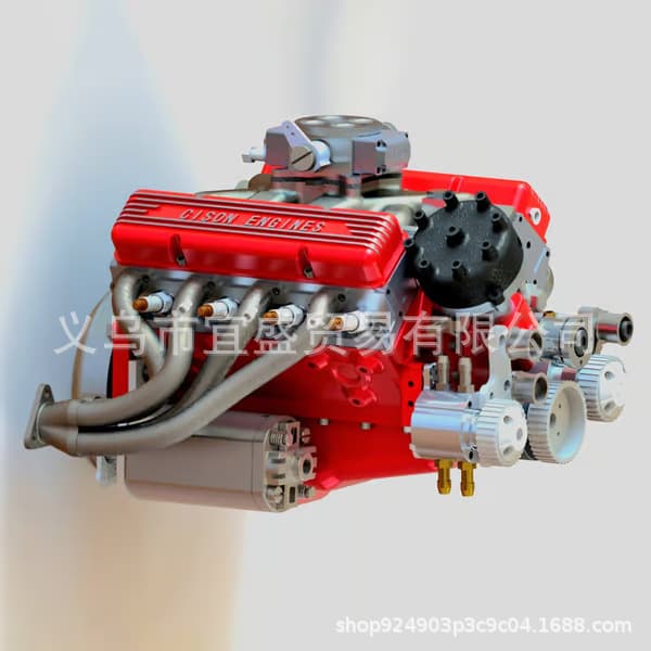 New Cross-Border V8 Engine Model Kit Resin Craft Ornament Overhead Valve Ornament