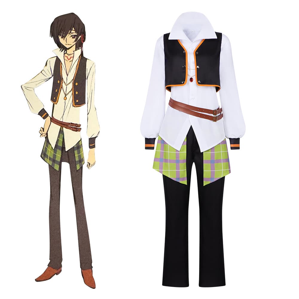 Rebellious Lelouch Cos Suit Rebellious Lelouch Game Two-Dimensional Cosplay Halloween Costume