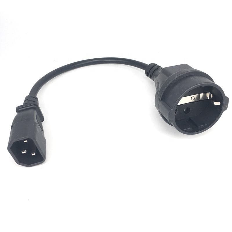 UPS PDU power cord IEC320 C14 plug adapter for European CEE7/7 Schuko