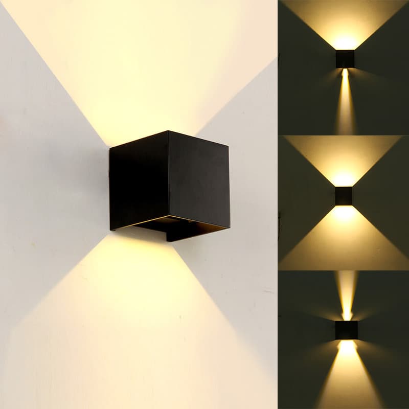 Manufacturer Wholesale LED Outdoor Waterproof Wall Light, Modern Minimalist Square Living Room Bedroom Bedside Manual Dimming Lamp