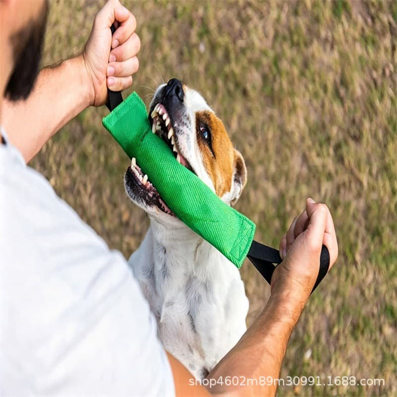 Double Reinforced Handle Tear-Resistant Tug Training Toy for Medium to Large Working Dogs, Retrieve and Bite Tool, Factory Source