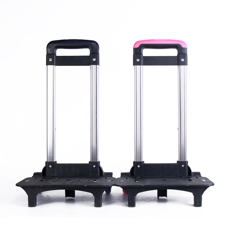 Wholesale universal trolley handles for elementary school students' backpacks, featuring buckles and flashing lights on two wheels.