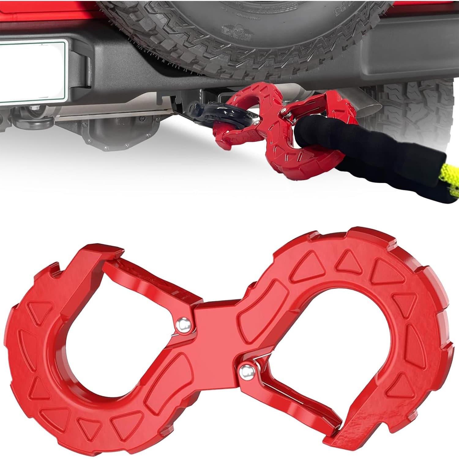 S-shaped tow hook S-shaped shackle anti-loosening buckle forged one-piece multi-functional high-strength S-shaped winch hook