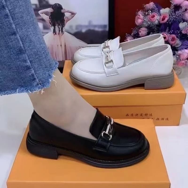 Spring/Autumn Soft Leather Black Loafers Flat Oxford Style Women's Shoes Soft Sole Casual Shoes