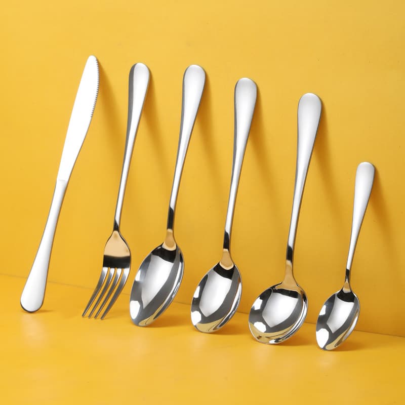 1010 Western cutlery cross-border 304 stainless steel knife, fork, and spoon set, hotel supplies, steak knife, Western dining fork and spoon wholesale