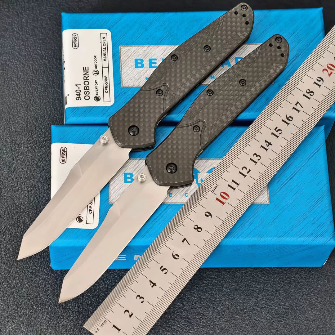 Butterfly 940-1 carbon fiber handle outdoor knife folding knife high hardness stone washed camping wilderness survival portable knife