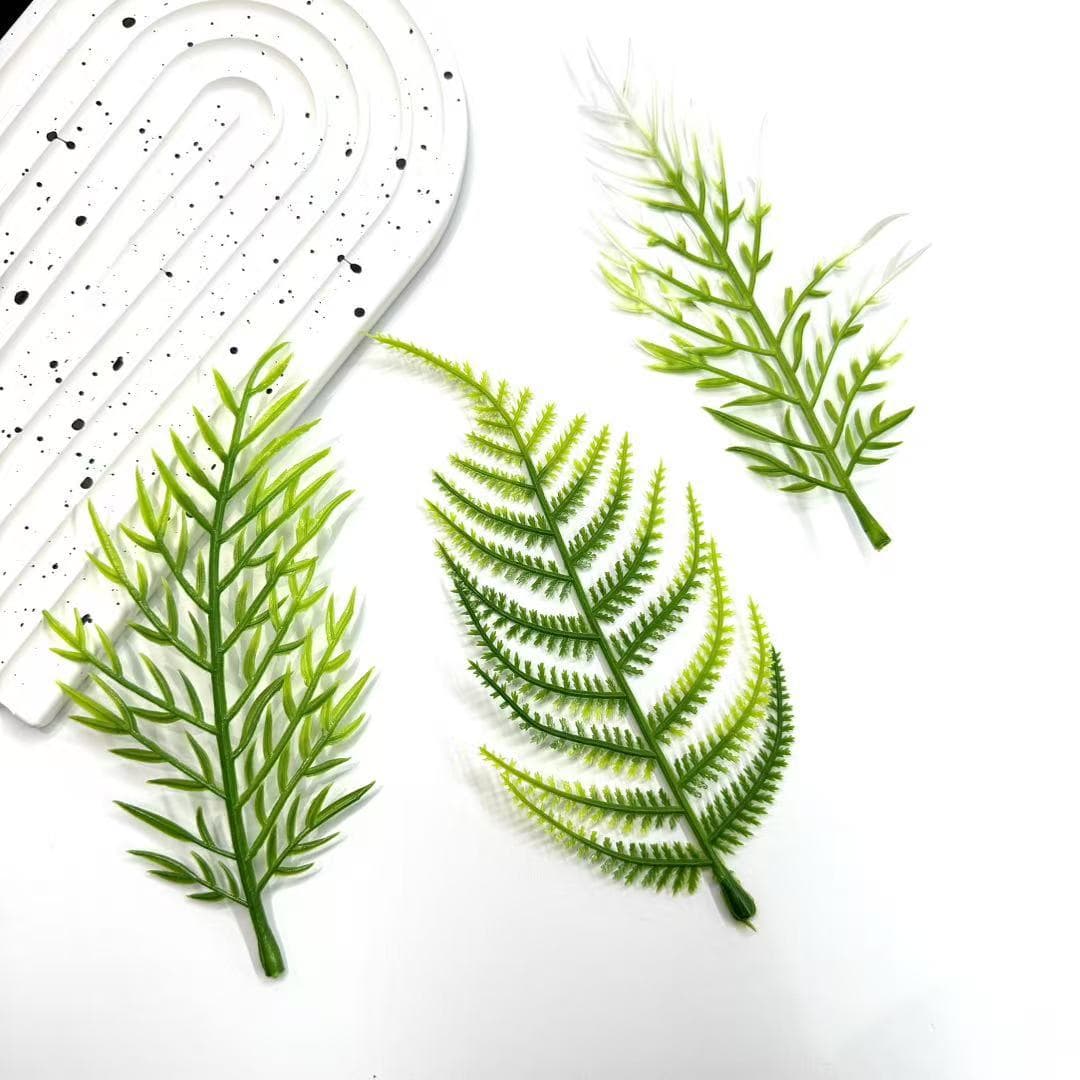 Factory Direct Sales Artificial Fern Leaves, Aquatic Plants for Fish Tank Landscaping and Plant Wall Decor