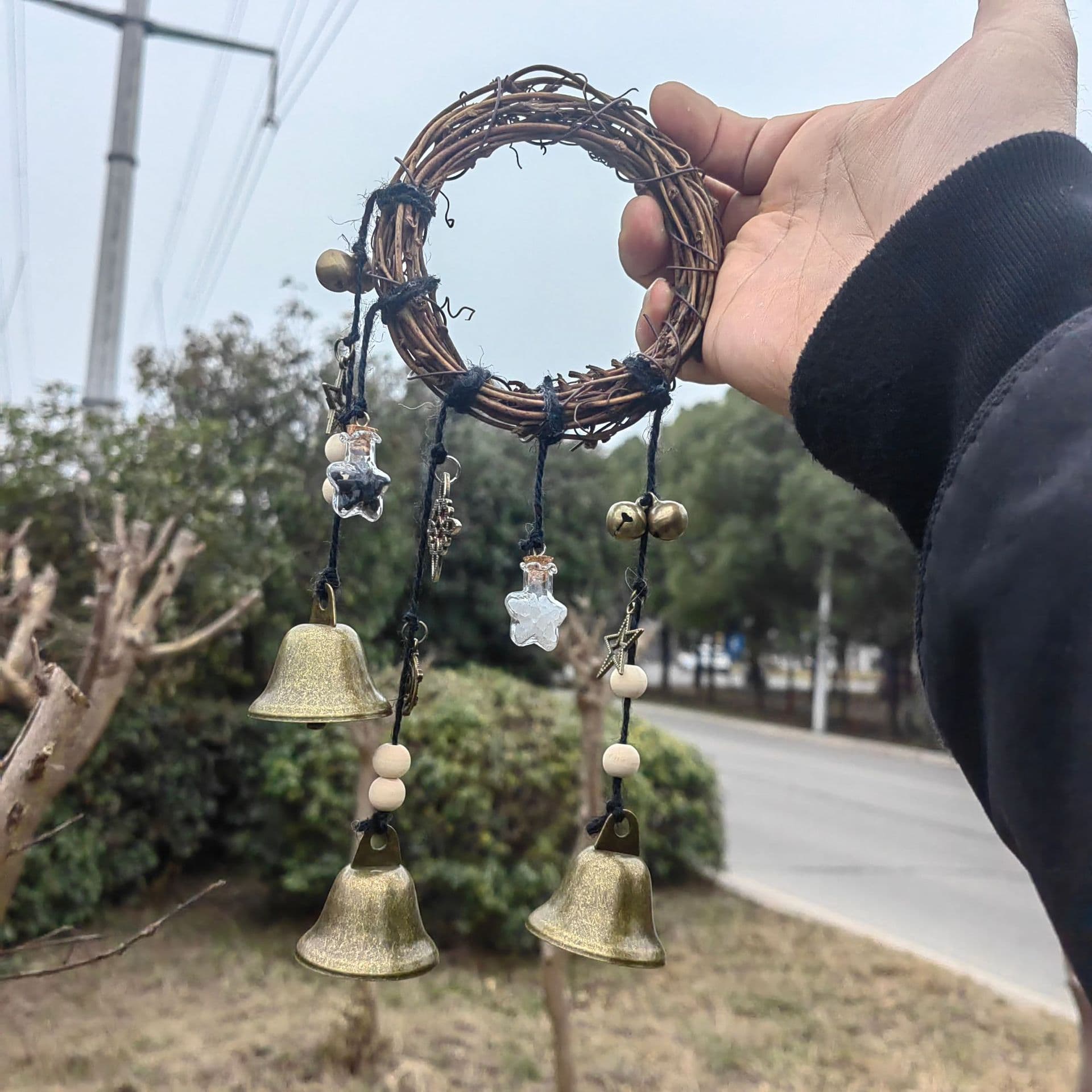 Rattan ring bells/protection bells/cross-border supply bells/prayer bottle bells