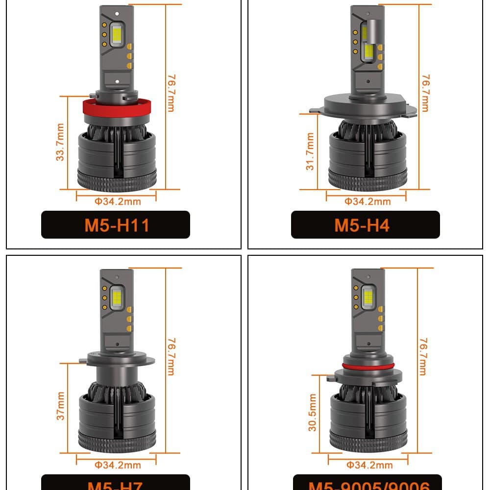 New H4/9003-150W LED Headlight High Power