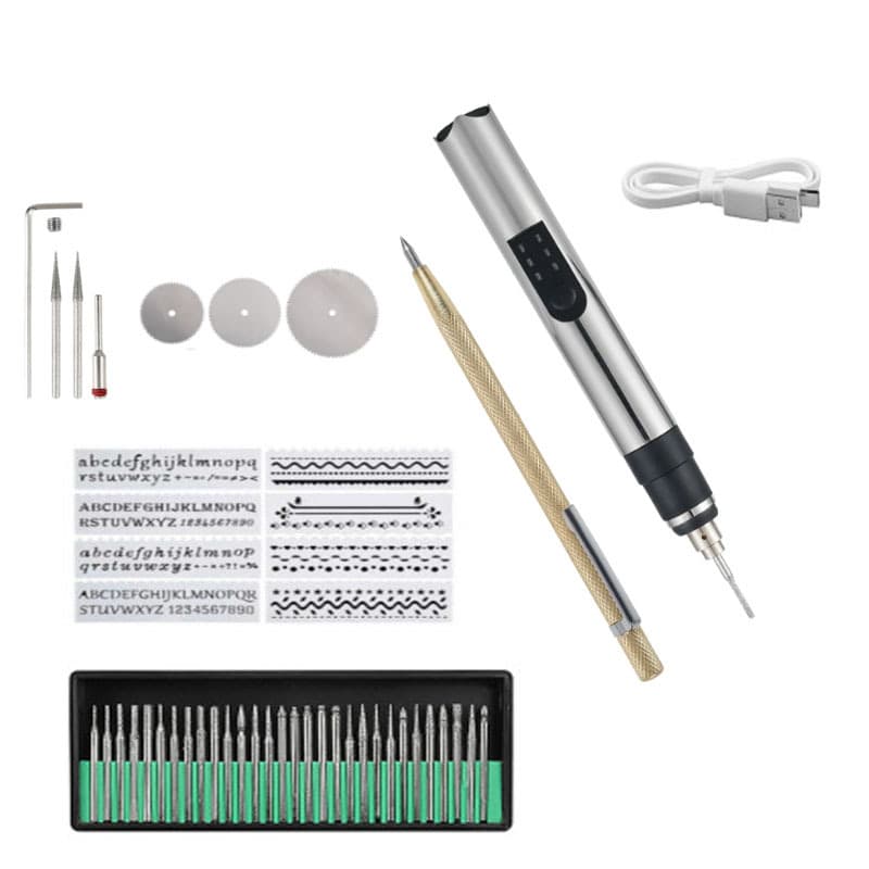 4.2V Mini Charging Electric Grinder Lithium Battery Small Grinder Nail Art Machine Electric Engraving Pen Polishing Engraving Pen Grinding Machine