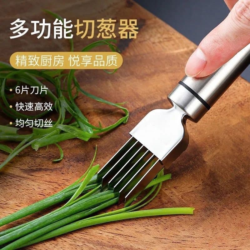 Stainless Steel Scallion Knife for Cutting Scallions, Scallion Shredder, Scallion Cutting Tool, Shredder, Scraper, Kitchen Tool