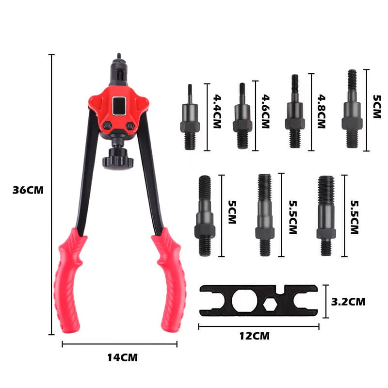 Manual Pop Rivet Gun Household Small Rivet Gun Pull Blind Rivet Pop Rivet Gun Industrial Grade Labor-Saving Blind Rivet Gun