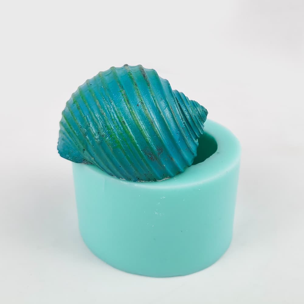 Large Conch Shell Chocolate Fondant Mousse Cake Mold, Resin Plaster Candle Silicone Mold Handmade Soap Mold