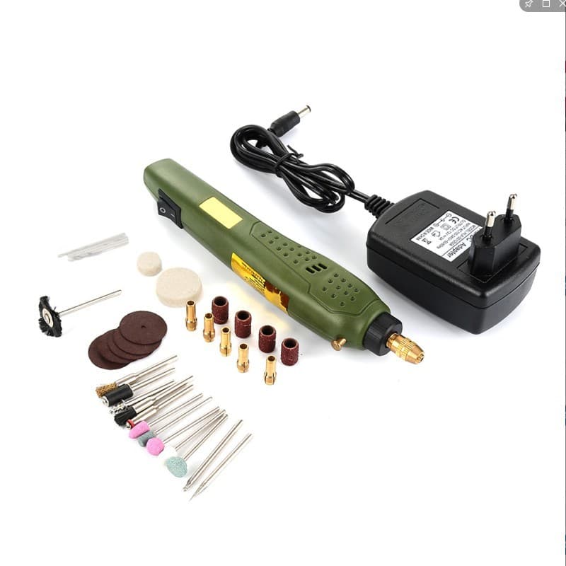 Mini Electric Drill Polishing Machine Multi-Function Mold Root Carving Jade Carving Tool Handheld Drill Power Tool Engraving