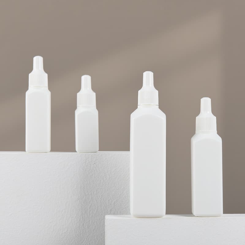 PE Pointed Hose Bottle Press Lotion Bottle Cosmetic Essence Plastic Empty Bottle Sub-Bottle Small Capacity