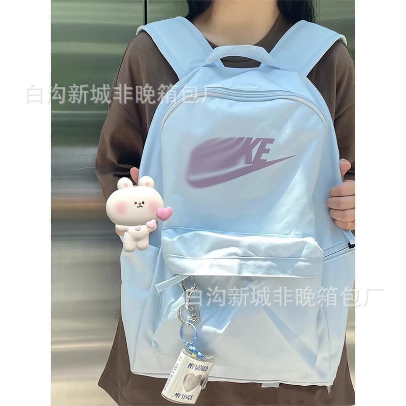 Korean Style New Casual Backpack, Simple and Versatile, Large Capacity, Middle School High School College Student Bookbag, Lightweight Travel Backpack