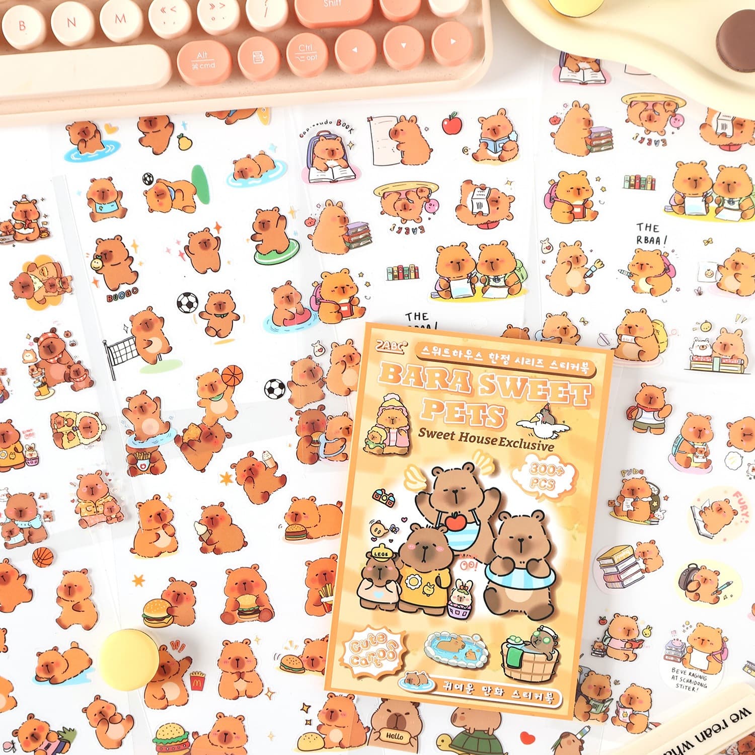 Yuezhen Sweet House Limited Creative Sticker Cutting Film Sticker Book Cross-border Sticker Children's Sticker Pet Handbook Sticker Book