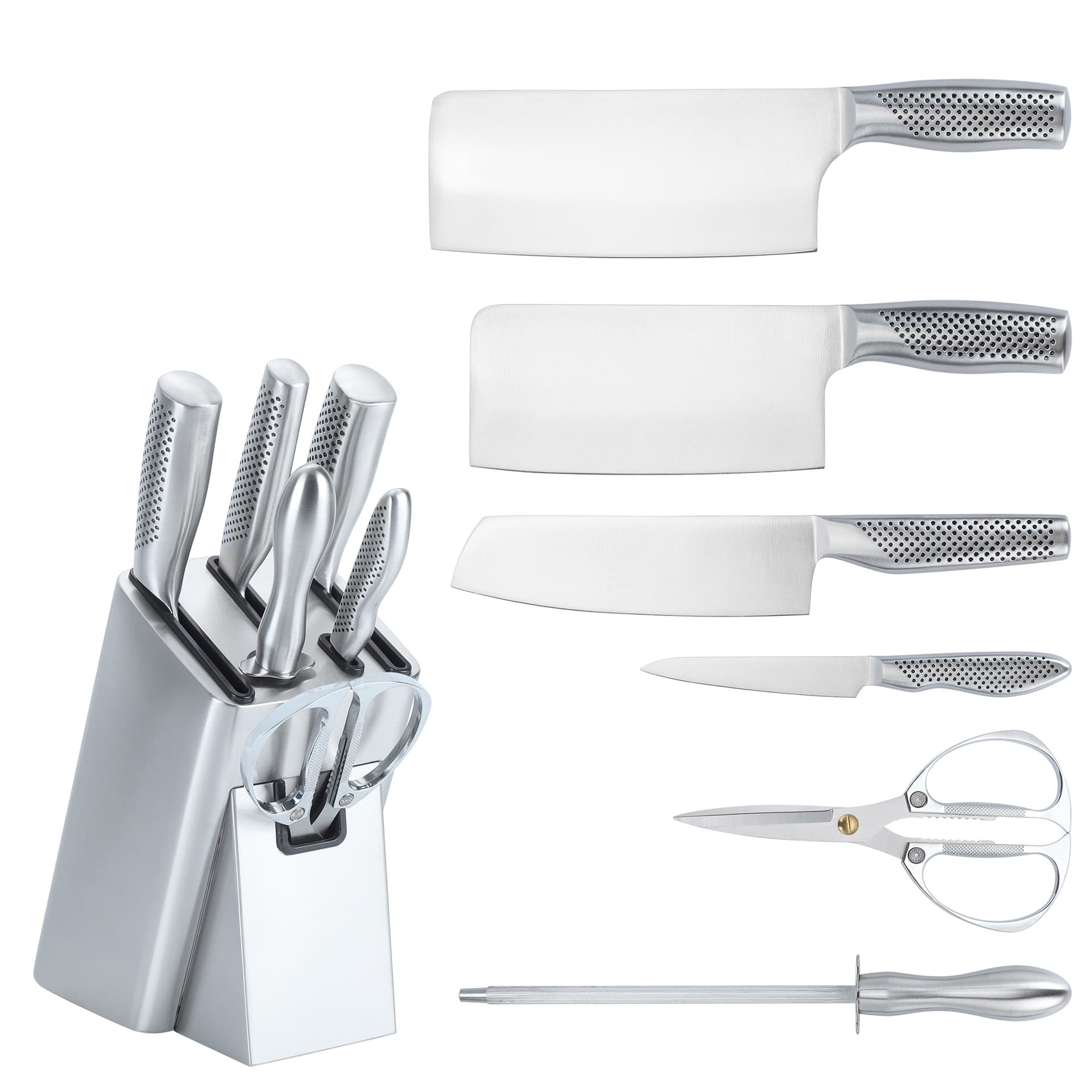 Stainless Steel 7-Piece Knife Set, Kitchen Chef Knife, Slicing Knife, Bone Chopper, Gift Knife Set, Fruit Knife