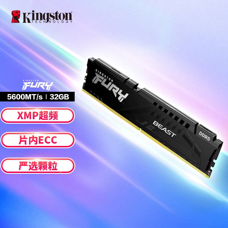 Kingston 16G/32G DDR5 5600 FURY Beast Desktop Memory Hacker God
