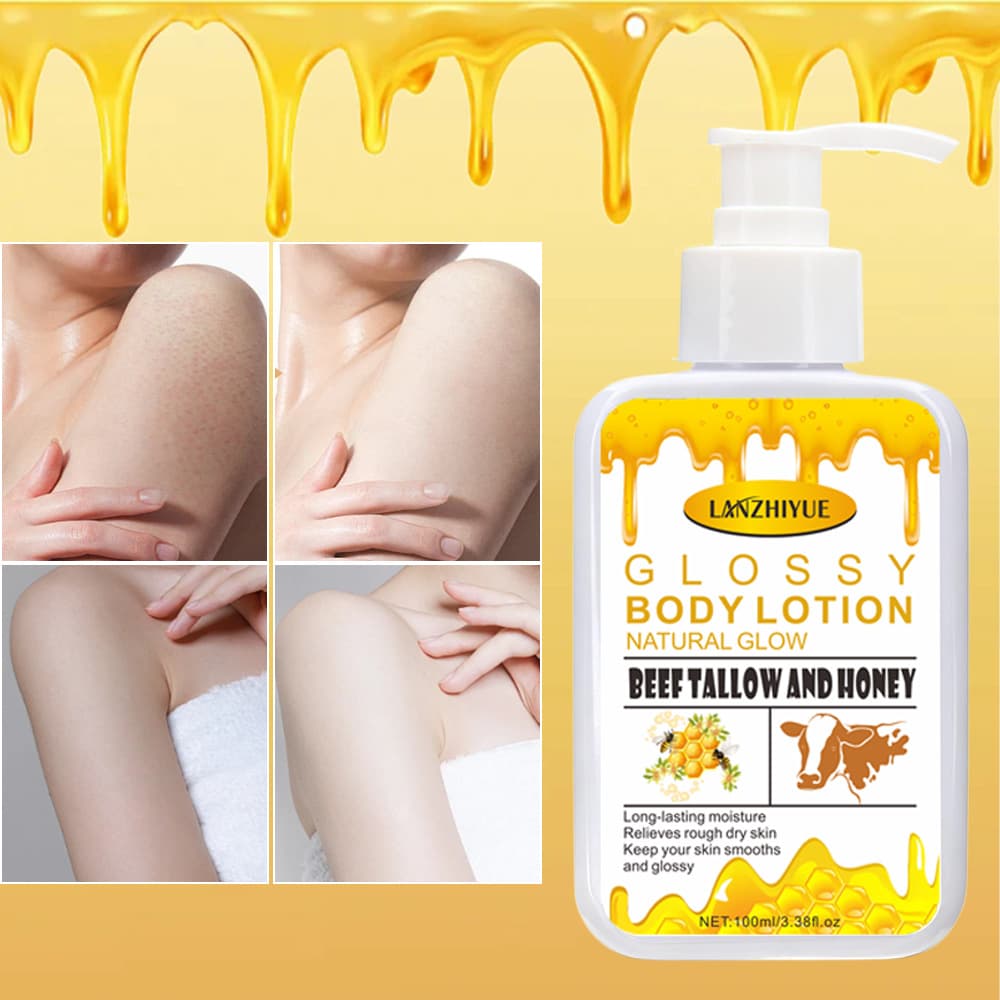 Cross-border foreign trade beef tallow bee nicotinamide body lotion rejuvenating moisturizing lotion peeling chicken skin softening cuticle brightening moisturizing lotion