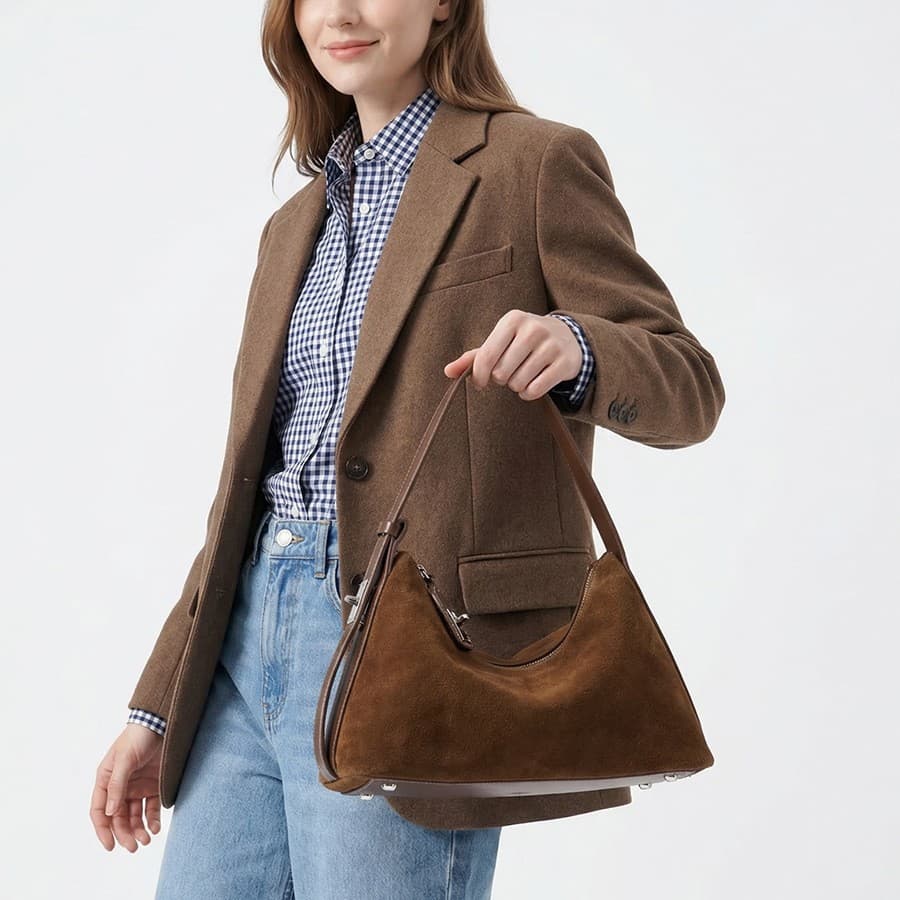 Frosted Cowhide Large-Capacity Tote Bag 2026 New Women's Bag Versatile Crossbody Bag Fashion Single Shoulder Underarm Handbag