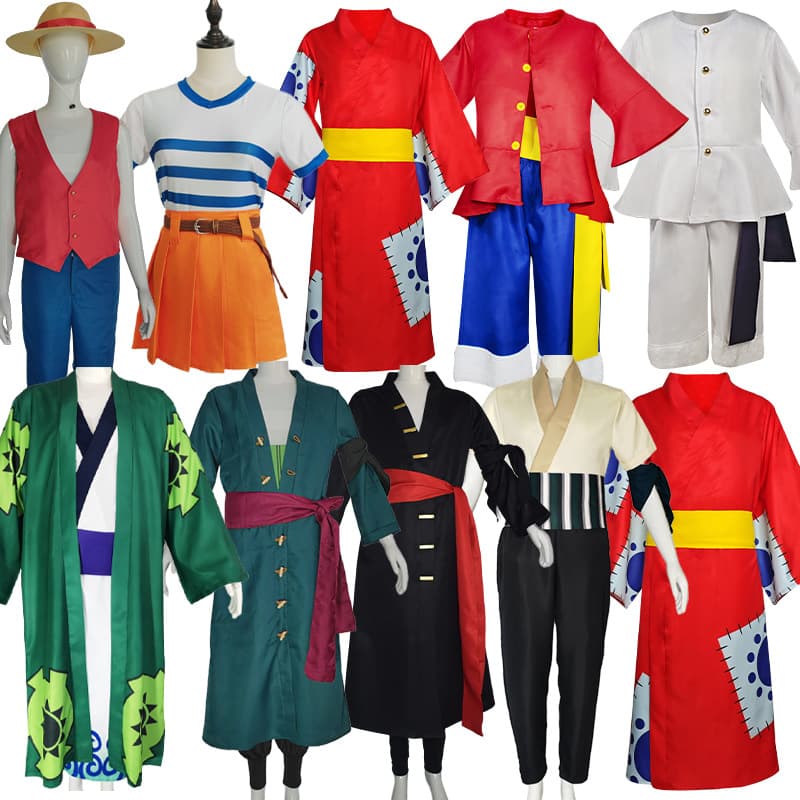 One Piece Cosplay Costume Zoro Juro Luffy Movie Anime Nami Cosplay Second Generation Luffy Zoro Set