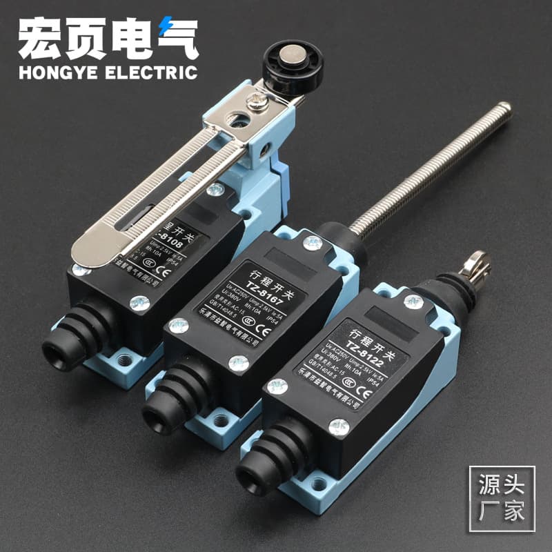 Travel switch TZ-8108 8104 self-reset one open one close roller rocker type ME8107 limit switch