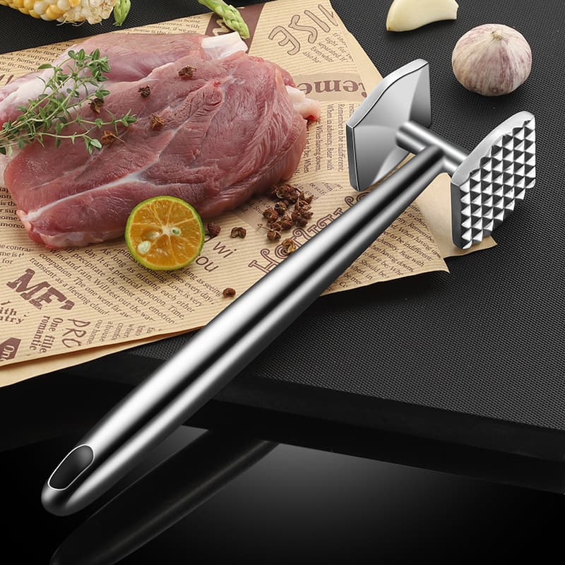 Cross-border 304 Stainless Steel Meat Tenderizer Steak Pounding Hammer Kitchen Tendon Breaker Tenderizing Tool