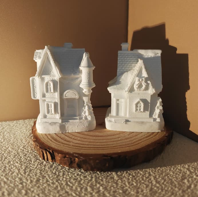 Cross-border European-style castle villa silicone plaster mold loft scented candle casting mold mousse dessert grinding tool