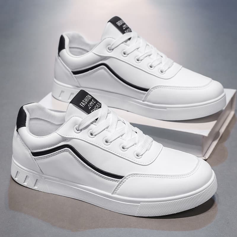 Men's Shoes 2024 New Autumn White Shoes Korean Style Trendy All-match Sneakers Teenager Leisure Sports Trendy Shoes for Men