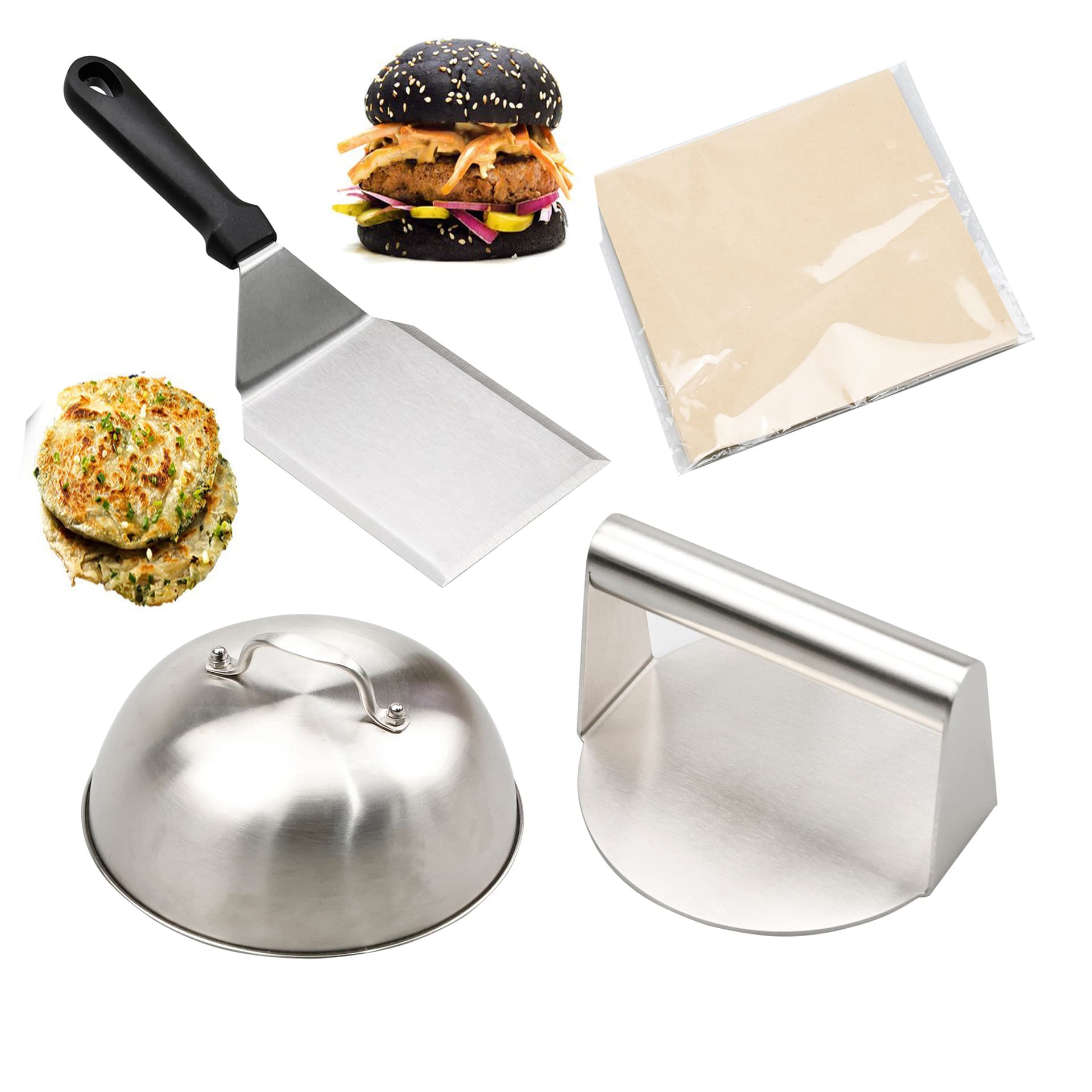 Stainless Steel Kitchen Tool Set for Baking Pancakes Hamburgers Transfer Steak Home Use Tools Cake Transfer Utensils