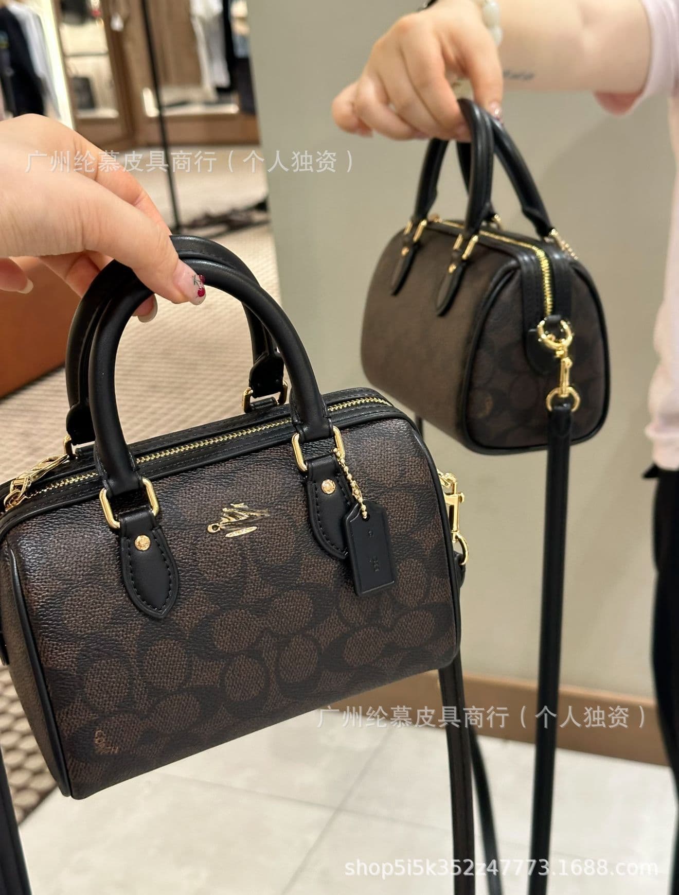 Koujia High Edition Rowan 18 Boston Classic Vintage Mini Pillow Bag, Elegant and Versatile Handbag & Crossbody Bag