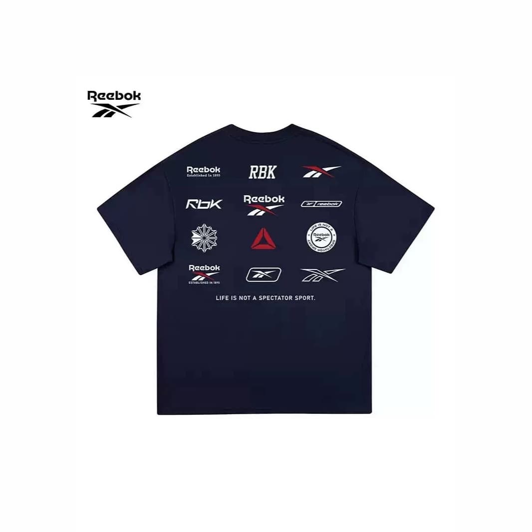 Reebok Heavyweight Pure Cotton Sports T-Shirt 2026 New Summer Cotton Fashion Couple Style with Full Tags