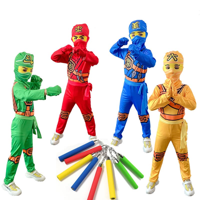 Halloween LEGO NINJAGO Costume Kids Cosplay Anime Role-Play Performance Outfit