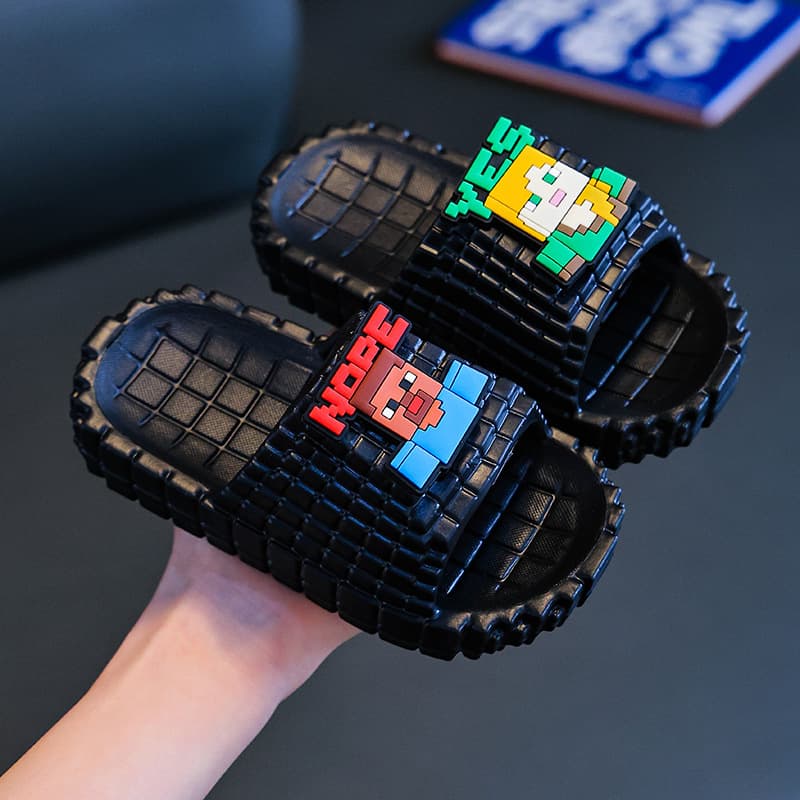 Minecraft EVA new summer sandals cute cartoon boys and girls outdoor home non-slip slippers