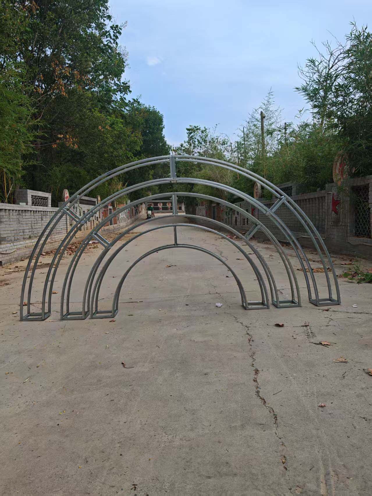 Wedding props iron rack semicircular arch arc display rack outdoor wedding decoration door flower stand climbing pergola rack