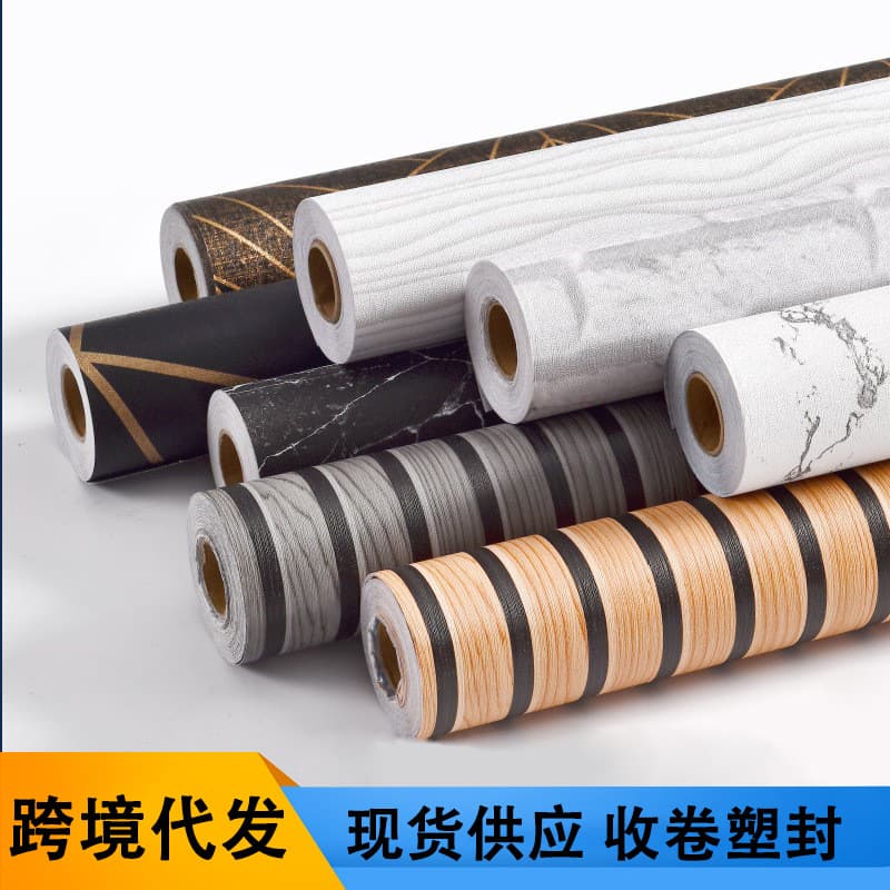Amazon TEMU Drop Shipping Self-Adhesive Wall Stickers Waterproof Home Bedroom Living Room Wall Renovation Wallpaper Decorative Wallpaper