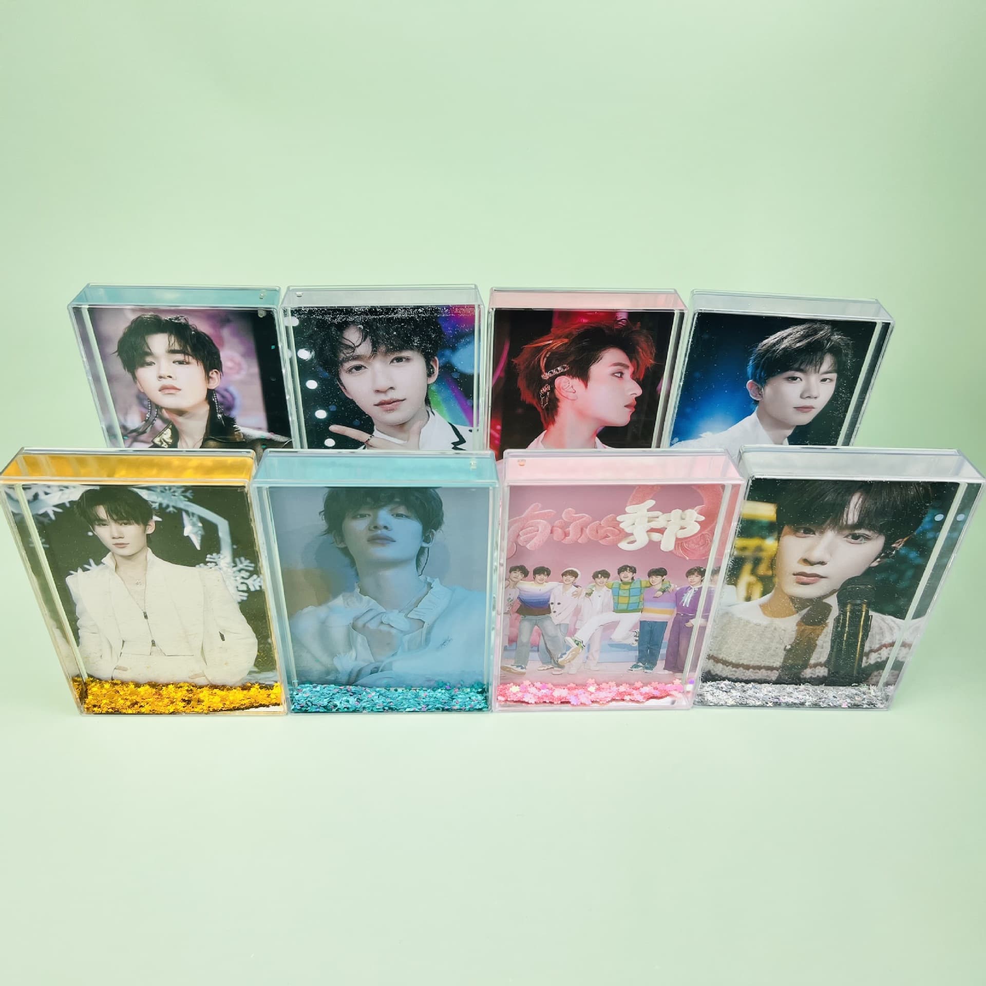 Era Youth Group sand flow photo frame with 6-inch photo, TNT Song Yaxuan Liu Yaowen merchandise creative oil-filled photo frame
