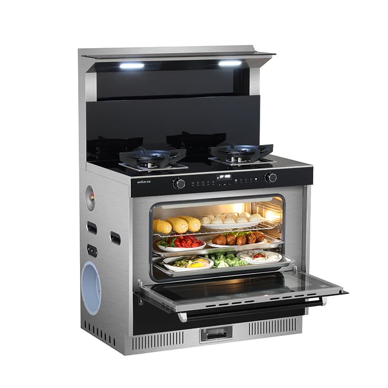 Yitian integrated hob YP902ZK with high suction power, steam and bake combo, air fry, heat preservation shelf, genuine product