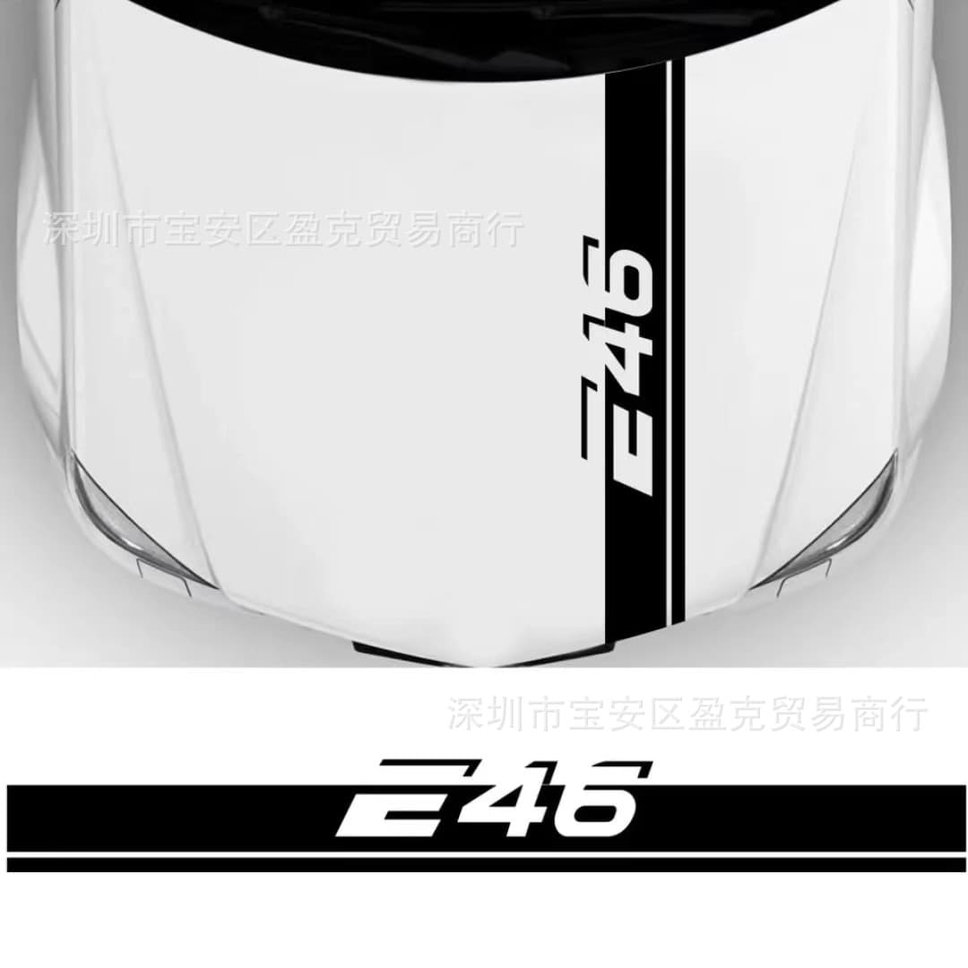 Y-379 Stripe Hood Decal Car Sticker for BMW E30 E39 E46 E62 E90